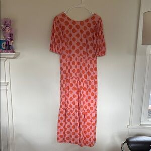 Who What Wear Pink and Orange maxi dress